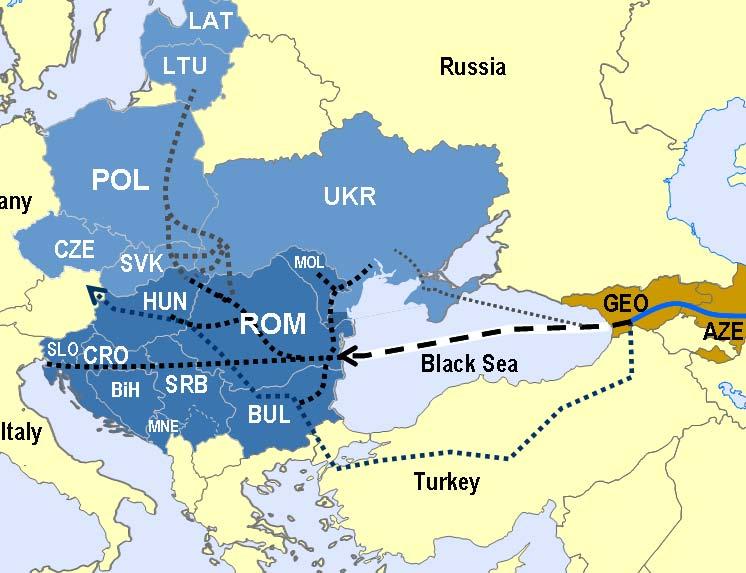 Concurrent development of White Stream with Nabucco Nabucco, the flagship of the Southern Corridor, if taken separately, is not enough, to either make a real difference to EU energy security or to
