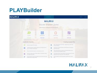 PlayBuilder is an online dashboard which houses 1000s of ac;vi;es focusing on developing fundamental movement skills.