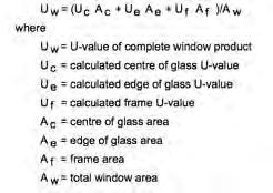 Total Window Window Overall U-value!