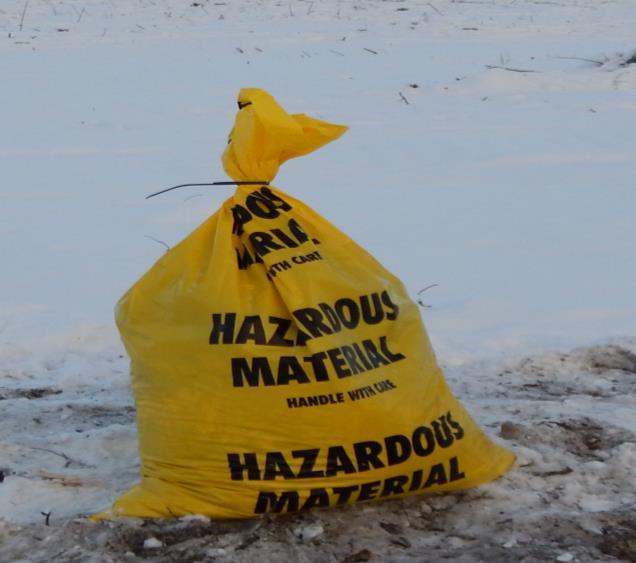Where possible order hazardous materials in a container type that can be returned to the vendor when emptied.