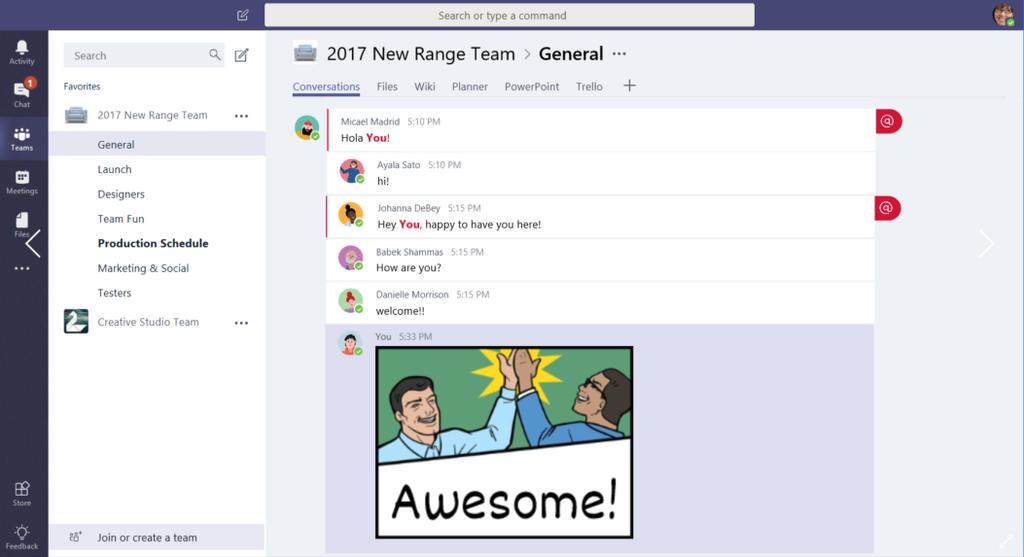 Work better together Microsoft Teams is a hub