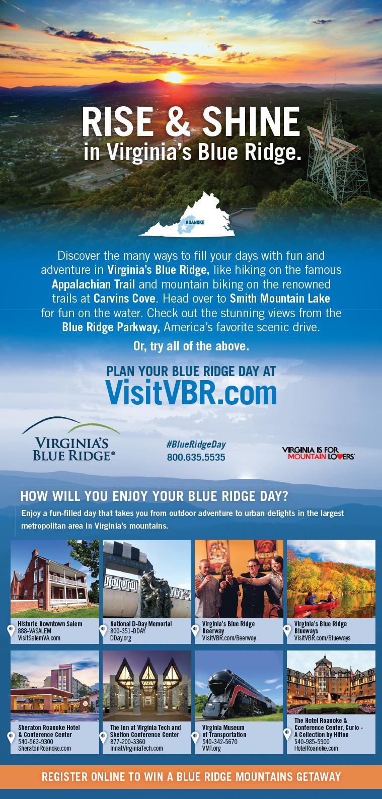 VIRGINIA CO-OP PRINT TRAVEL GUIDE Be a part of Virginia s primary fulfillment piece!