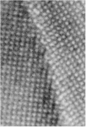 HREM image of high-angle YSZ [001] tilt GB, misorientation θ = 41. 1 nm 1 nm Figure 7.