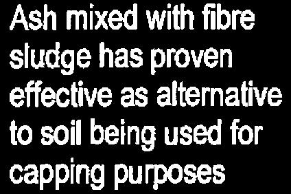 sludge has proven effective as alternative to soil being used for capping purposes Negative: Dust generation Negative: Spillages Positive:
