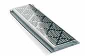 (500 long x 30 wide x 64 high) S38 STAINLESS STEEL Grid with frame Length in mm Ref. Finish u.