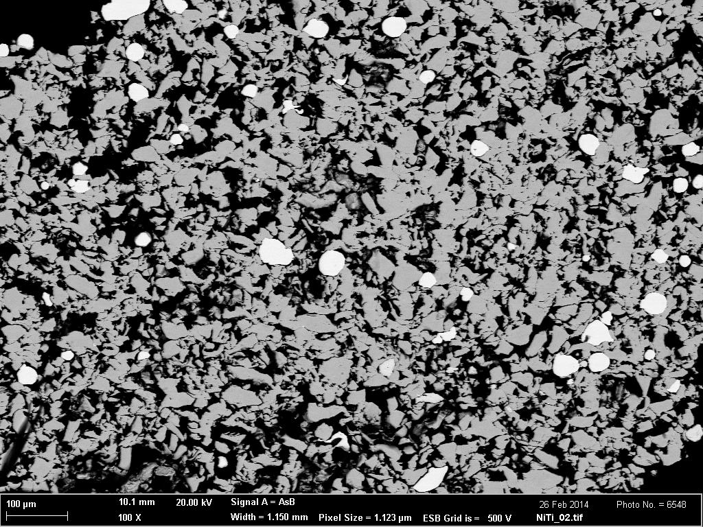 Jun 3rd - 5th 2015, Brno, Czech Republic, EU Fig. 2 Microstructure of the as deposited material dark phase Ti, light phase Ni 3.1 Fig.