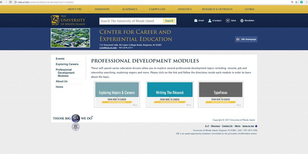 Exploring Majors & Careers Module http://web.