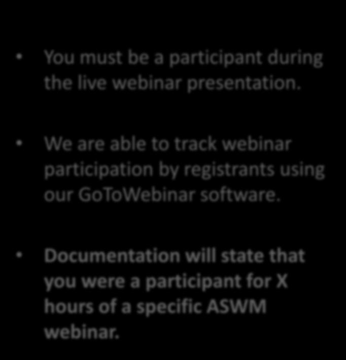 We are able to track webinar participation by registrants using our GoToWebinar