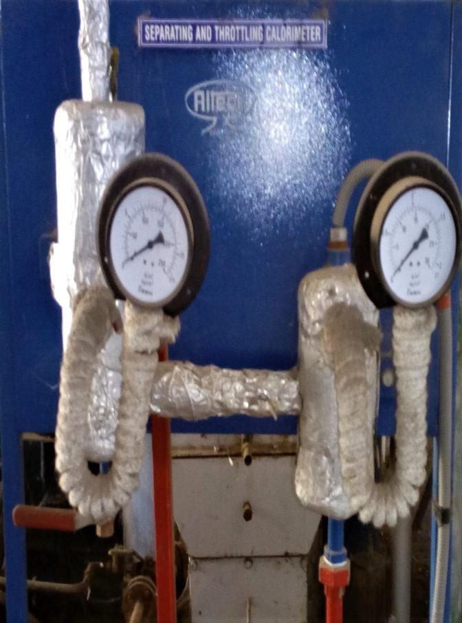 The diesel fired boiler generating steam from the water and is supplied to the plant through an overhead and calibrated water tank. Cross section area of water tank (Aw) is measured.