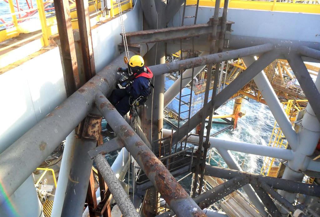 COMPLETED PROJECTS Inspection of oil platforms: Leg