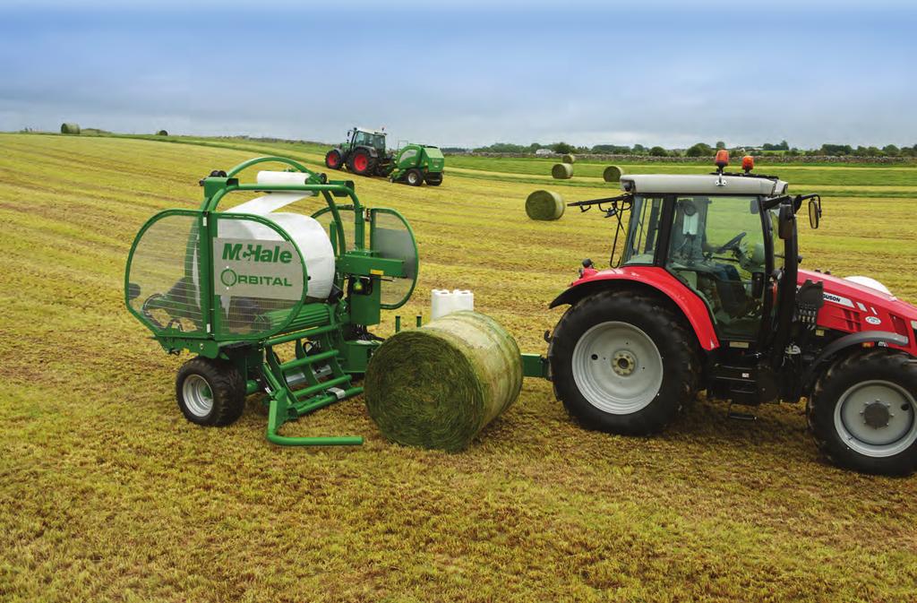 HIGH SPEED ROUND BALE WRAPPER A high speed solution which delivers consistent and even overlap and achieves optimum levels of fodder preservation and quality.