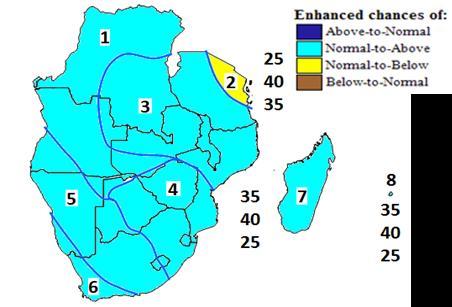 A forecast update issued by the Southern African Regional Climate Outlook Forum (SARCOF) suggests a continuation of enhanced chances of normal to above-normal rainfall for most of the region for the