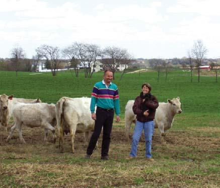 Picture below is the Cooperative s President Bob Van De Boom with his wife, Beth, out on their farm. The Wisconsin Grass-fed Beef Cooperative got its start at a grazing conference several years ago.