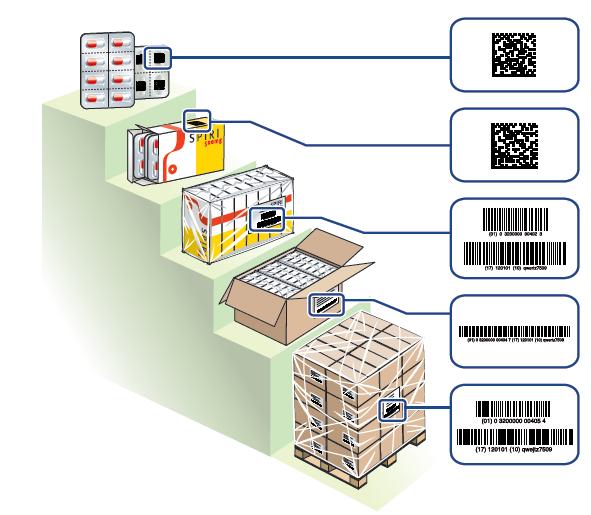 GS1 Barcodes in a Healthcare Hierarchy Check Digit GTIN A (GTIN-14) 29504000059273 GTIN B (GTIN-14) 39504000059270