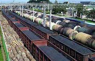 Freight Rail Overview Each American requires the movement of approximately 40 tons of