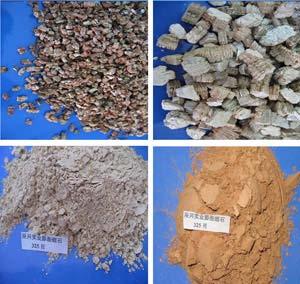 Low energy expanded vermiculite Microwave exfoliation of vermiculite.