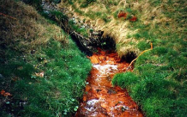 Large scale functional fillers! Problem with acid mine drainage from disused coal mines in UK.