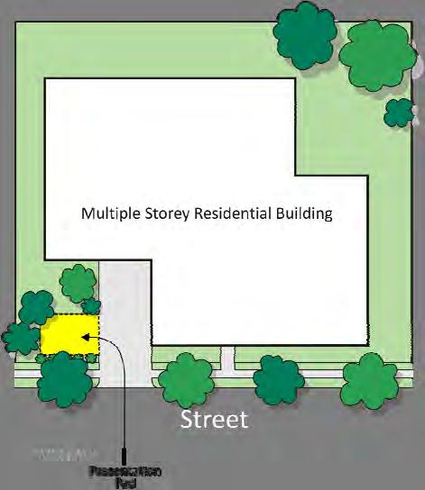 4.1. Figure 4.4.1 Preferred The presentation pads are clearly ground marked, located within close proximity to the dwelling unit, and are along the internal driveway.