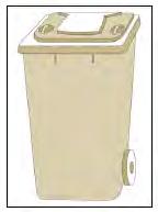 Refuse Bin Types There are different bin types available to service individual development requirements including: (1) Mobile wheelie bin The mobile wheelie bin with two wheels are the standard
