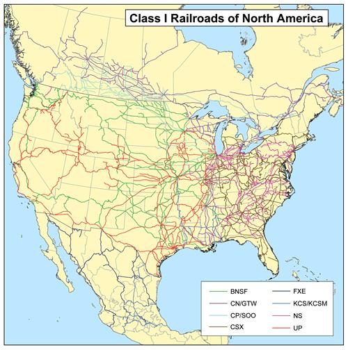 Rail: NAFTA at 20 Major Carriers and Lines Freight railroads enjoying a resurgence as traffic increased.