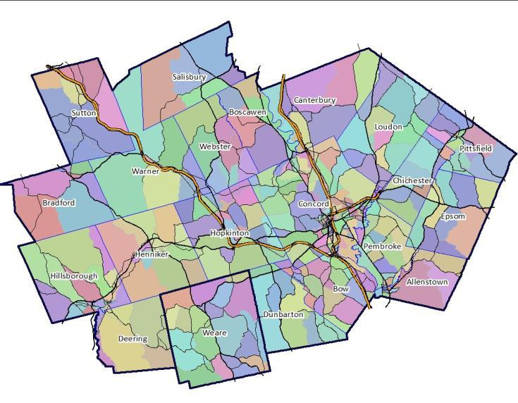 The Bow-Concord Traffic Microsimulation Model has been developed in parallel with a regional transportation demand model of the Central New Hampshire Regional Planning Commission (CNHRPC) region 1