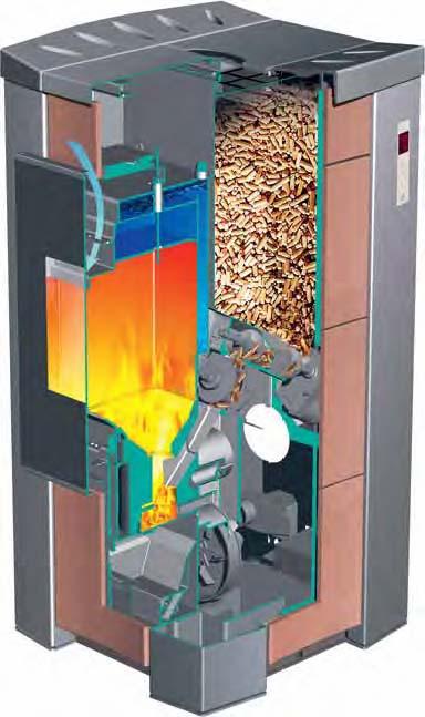 Wood Pellet Boiler: RENEWABLE ENERGY SYSTEMS Pellet consumption: 0.8 to 2.7 kg/hr (1.6 to 5.9 lb/hr) Refueling interval: 47.5 hours at min.