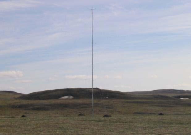 Anemometer and wind vane at 30 m AGL Anemometer at 20 m AGL Anemometer at 10 m AGL Figure 4: The wind monitoring station proposed for