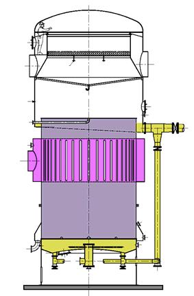 13 11. Long tube evaporators In modern large factories with extensive vapour bleeding, large first and second effect evaporators are needed.