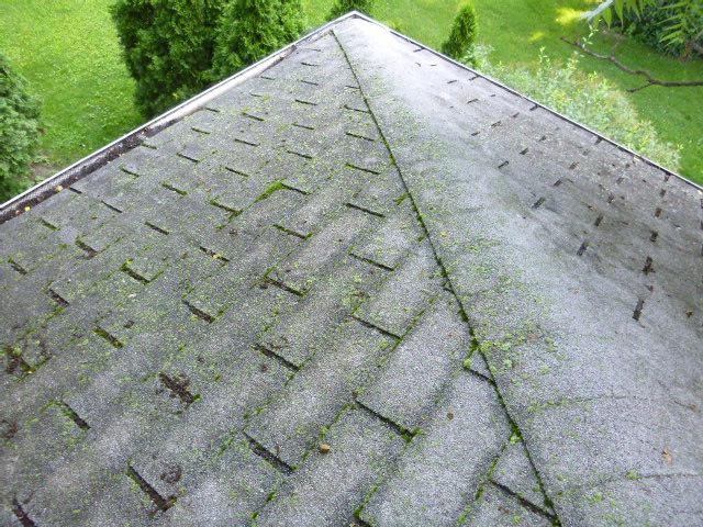 Old, deteriorated roof, gutters require cleaning ATTIC Insulation amount less than current standards. Attic needs more insulation.
