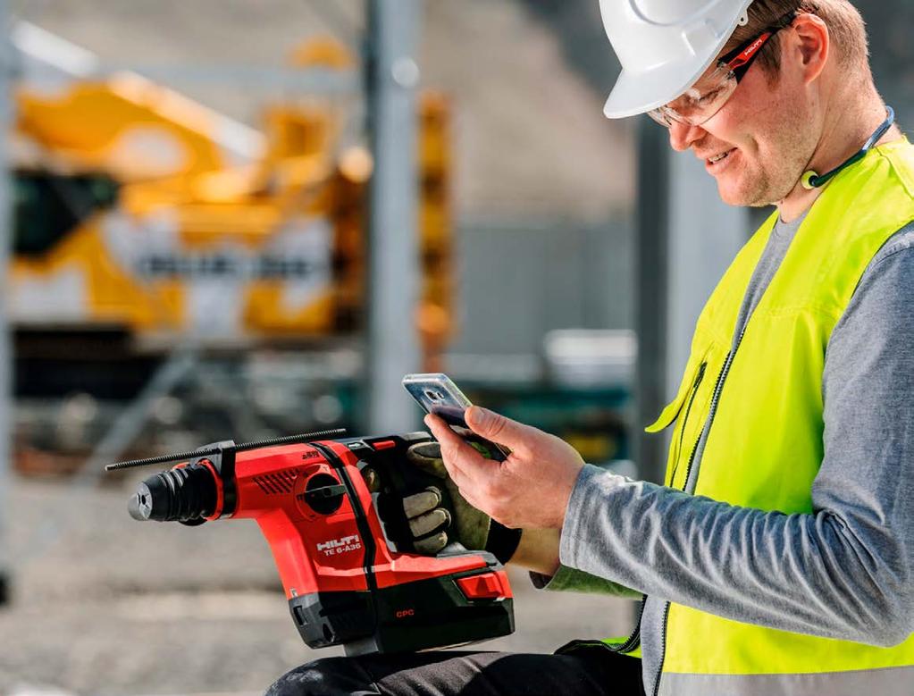 The custom designed Confidex NFC label connects the Hilti power tool with the Hilti Connect app Hilti is a global leader in providing products and services to the construction industry.