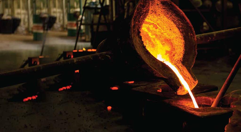 metal casting Industrial components are cast in a foundry that houses a CNC pattern shop, induction furnaces and a metallurgical laboratory.