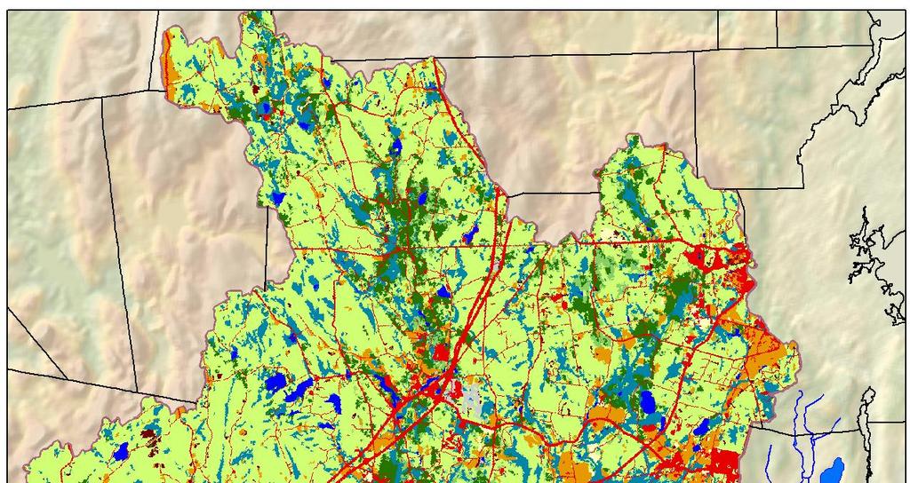 Wood-Pawcatuck Land Use Mostly rural,
