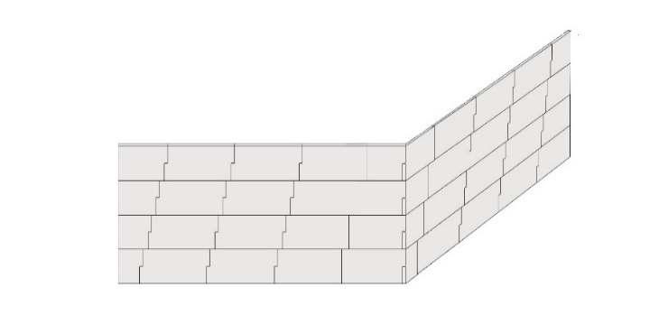 3 The cut pieces of the panel can then be finger joined around the outside corner as shown in Diagram No.