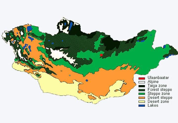 LAND TYPE OF MONGOLIA 83.2 % is agriculture and pasture area 5.