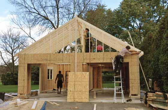 We need 10 14' side to side and 15' overhead You want (or are required) to have the floor of your structures be a cement slab The slab is incorporated into the garage rather than a floorless