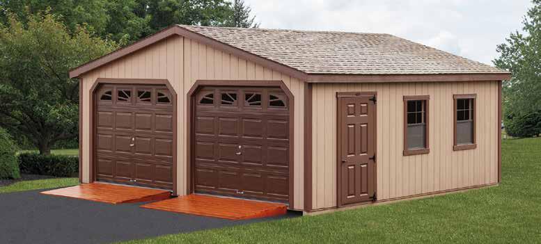 Two-Car Modular Garages Affordable two-car