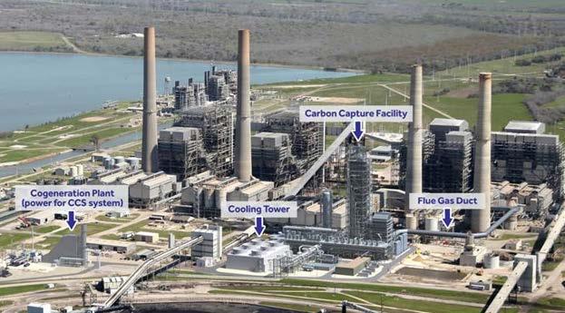 SaskPower, Canada, 110 MW equivalent flue gas is processed Petra Nova : NRG Energy/Nippon Oil & Gas, 240 MW equivalent flue gas is