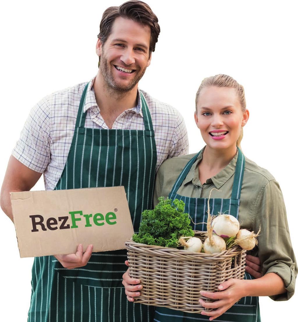 REZFREE REZFREE is an organic, unique and innovative product that completely cleanses* pesticide and chemical fertilizer residues in soil, plants and products in only 48 hours!