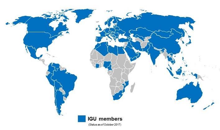 International Gas Union (IGU) Who we are Founded in 1931, Represents More Than 16 Member Organizations and Corporations of the Global Natural Gas Industry from 9 countries Represents over