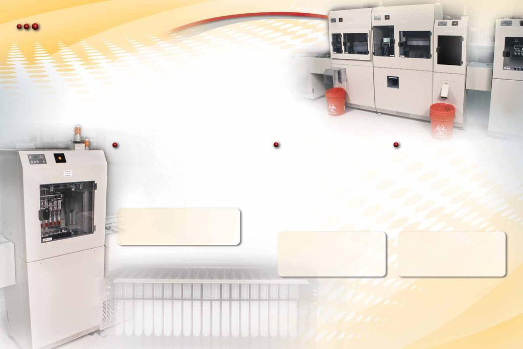 Aliquoter System Beckman Coulter s Intelligent Aliquotting system ensures maximum serum utilization and minimizes sample contamination by determining the proper volume to be transferred based on the