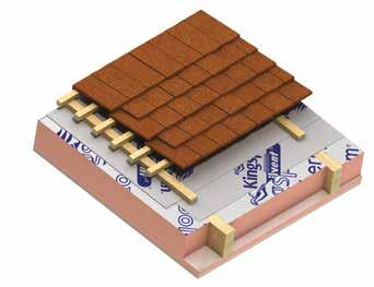 K107 Pitched Roof Board Roof Insulation INSULATION FOR TILED OR SLATED PITCHED WARM ROOF SPACES Re roofing Loft conversion Unventilated pitched roofs between rafters Unventilated pitched roofs