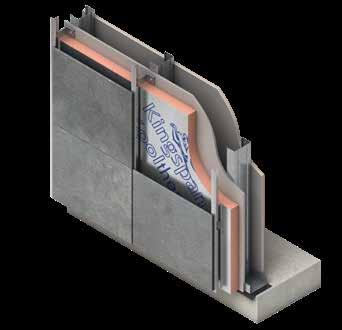 K15 Rainscreen Board INSULATION FOR USE BEHIND RAINSCREEN FACADES Proprietary and non proprietary external finishes Insulated rainscreen cladding systems on both masonry and steel frames