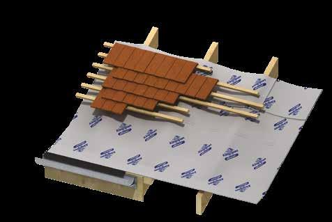 BREATHABLE MEMBRANE FOR UNVENTILATED PITCHED ROOFS AND TIMBER FRAME WALLS All types of pitched roofing Timber framing Under battens or directly on