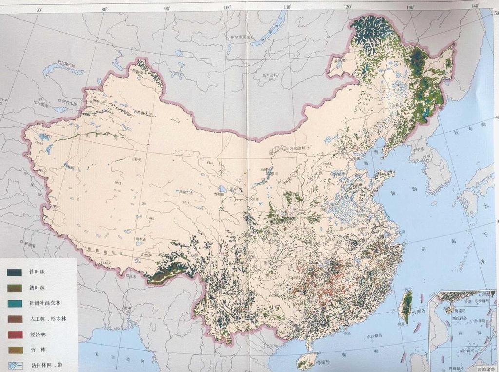 Forests of China Forest coverage: 1949: 8.