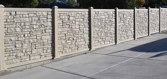 STEEL REINFORCED GATES CONCRETE MOUNTING BRACKETS A quality finished wall is