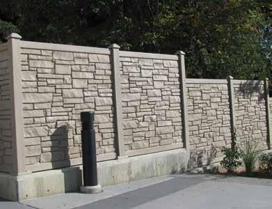 Be certain that your retaining wall is at least 8 wide so the bolts can be
