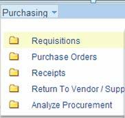 HSC - Requisitions Data Entry ADD Step 1: Menu Choices Purchasing Requisitions Add/Update