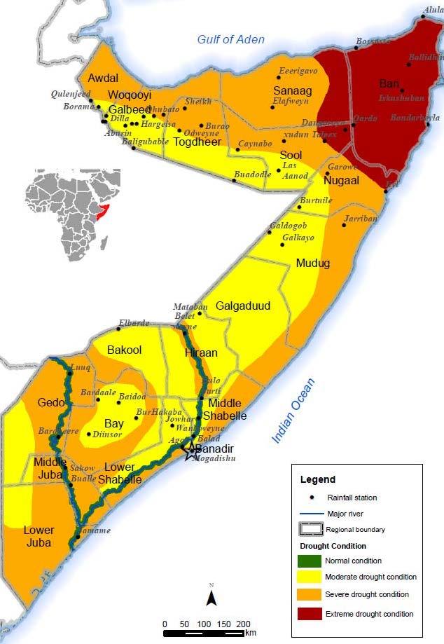 Annex: Somalia Drought Condition Map (FSNAU/SWALIM, 15 November 2016) Version: 10 December 2016