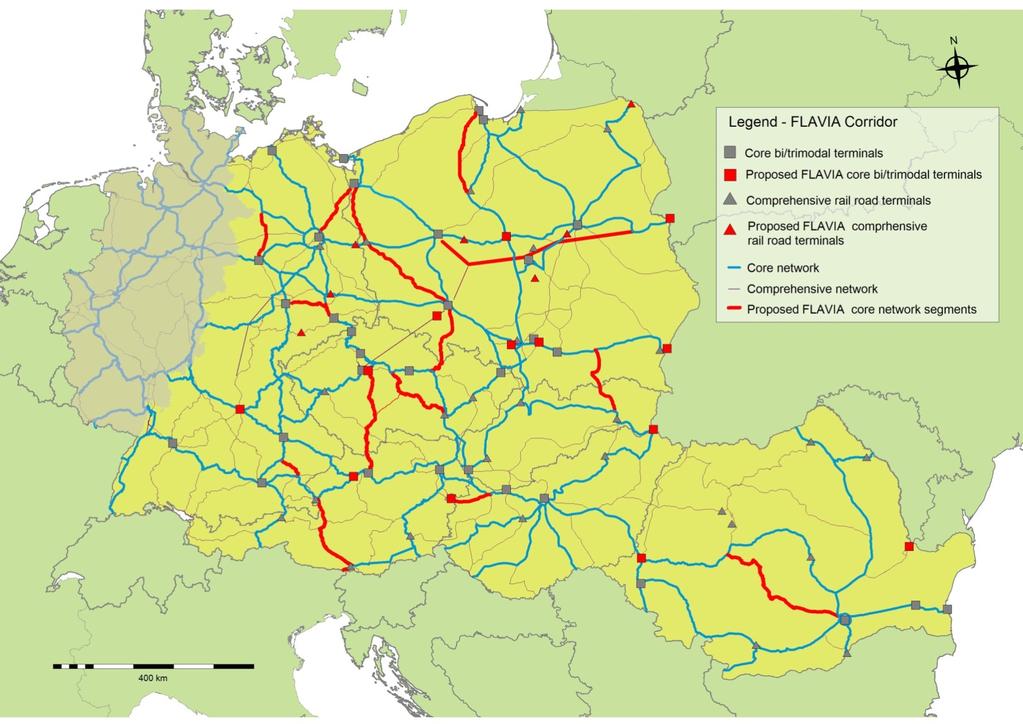 Approaches of the FLAVIA project to strengthen the rail freight transport (1b) TEN-T