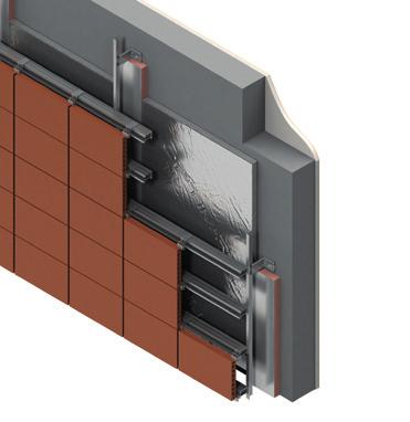 Typical Constructions and U-values Assumptions Because rainscreen systems are proprietary and utilise different mechanisms for attaching cladding panels to the wall structure, it is advisable to